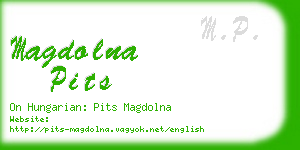 magdolna pits business card